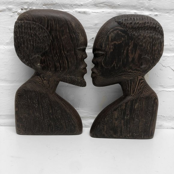 African Hand Carved Tribal Art Wall Hanging - Picture 1 of 1